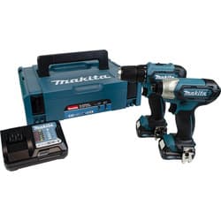 Makita CLX224AJ 12V 2 x 2.0Ah Li-Ion CXT Cordless Drill & Impact Driver Twin Kit