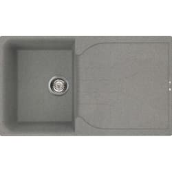 Reginox Ego Reversible Compact Composite Kitchen Sink & Drainer Single Bowl Titanium