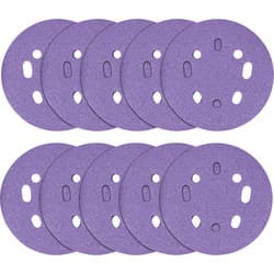 Trend AB/125/60Z 60 Grit 8-Hole Punched Multi-Material Sanding Discs 125mm 10 Pack