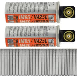 Paslode IM65 F16 Straight Brad Nails & 2 Fuel Cells 16 x 38mm Galv