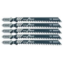 Bosch T111C Wood Jigsaw Blades 100mm 5 Pack