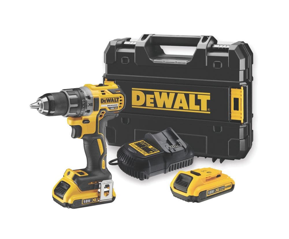 DEWALT DCD791D2-GB 18V 2 x 2.0Ah Li-Ion XR Brushless Cordless Drill Driver