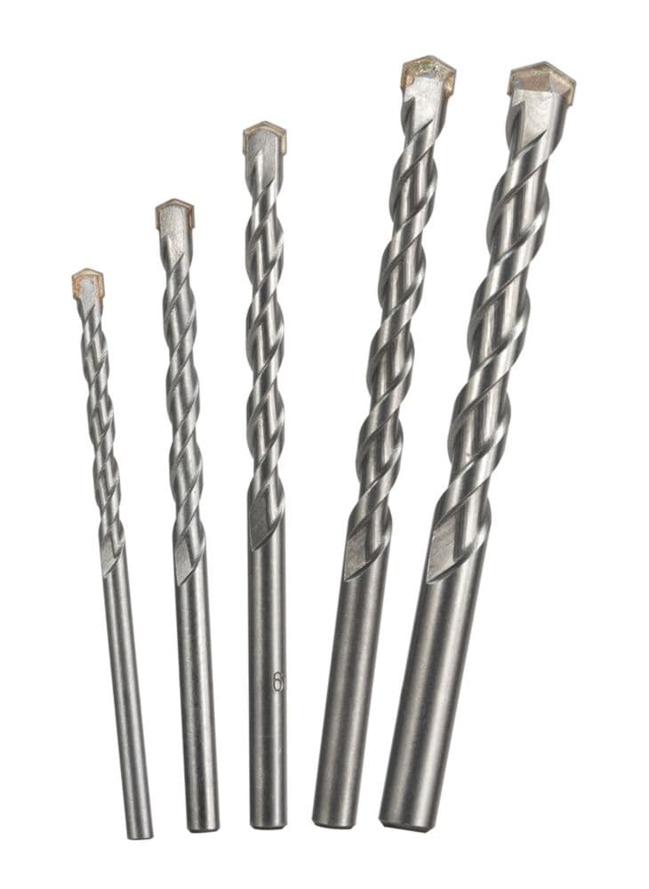 Titan Straight Shank Masonry Drill Bits 5 Piece Set
