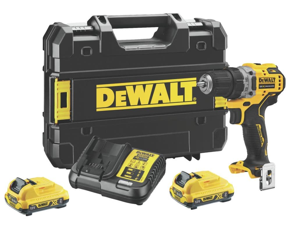 DEWALT DCD701D2-GB 12V 2 x 2.0Ah Li-Ion XR Brushless Cordless Drill Driver