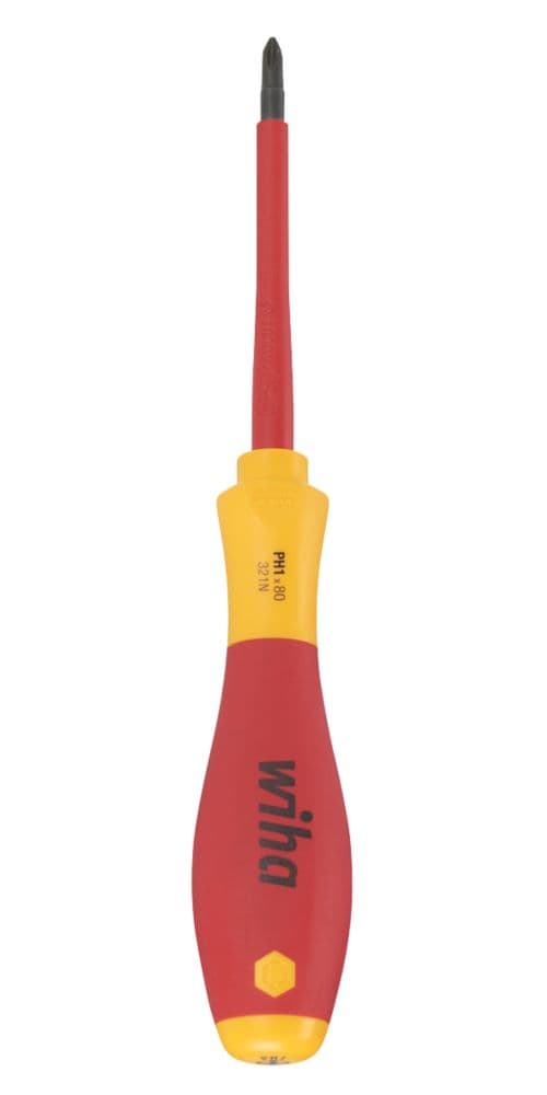 Wiha SoftFinish VDE Screwdriver Phillips PH1 x 80mm