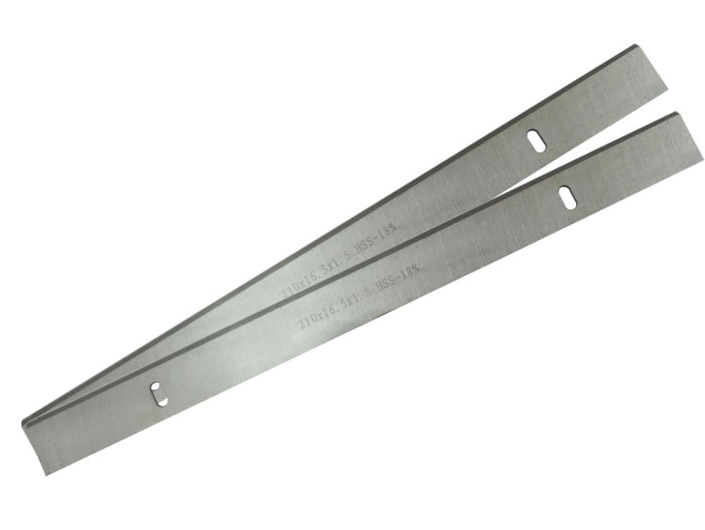 Erbauer Wood Planer Thicknesser Blades 210mm x 1.5mm x 16.5mm 2 Pack