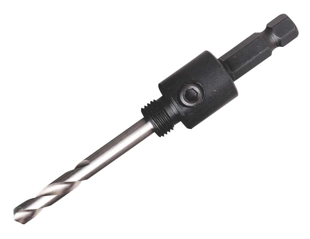 Starrett A1 Hex Shank Multi-Material Arbor with 80mm Pilot Drill