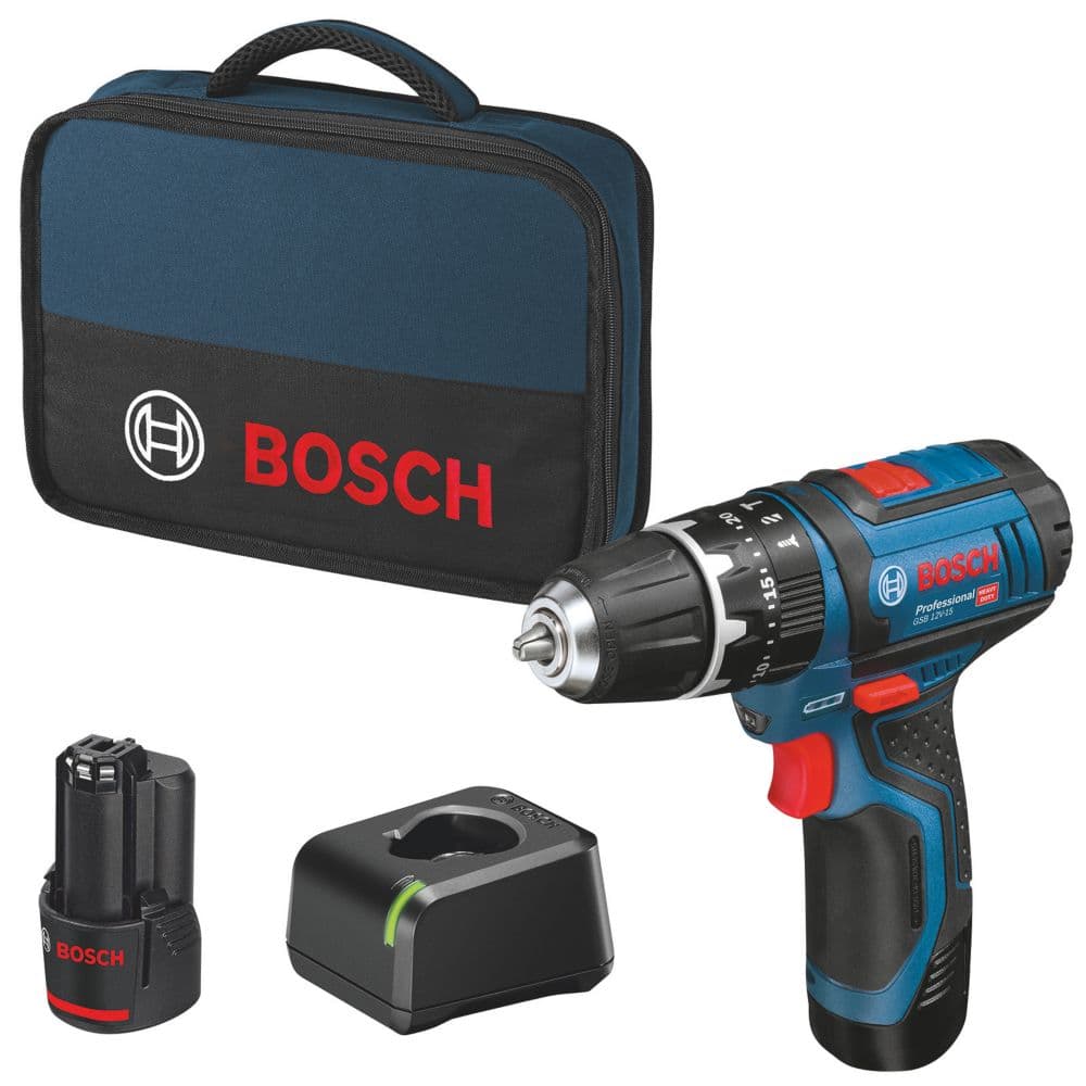 Bosch GSB 12V-15 12V 2 x 2.0Ah Li-Ion CoolPack Cordless Combi Drill