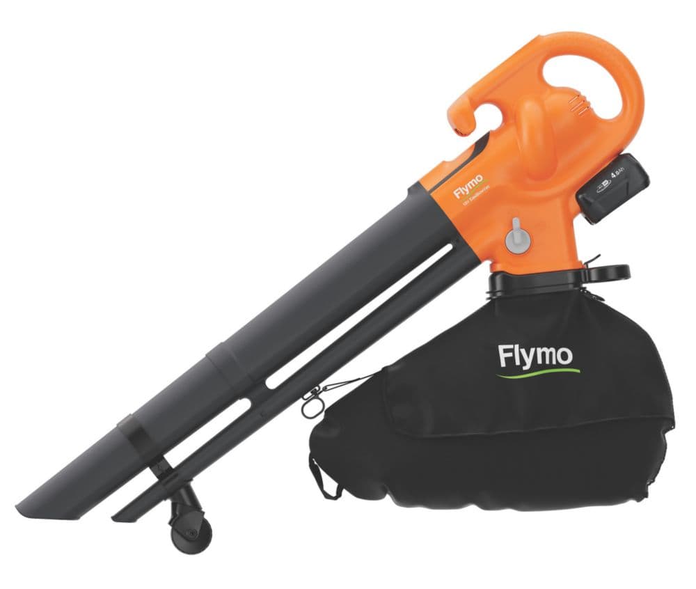 Flymo 970765701 18V 1 x 4.0Ah Lithium Power for All Cordless Blower/Vacuum